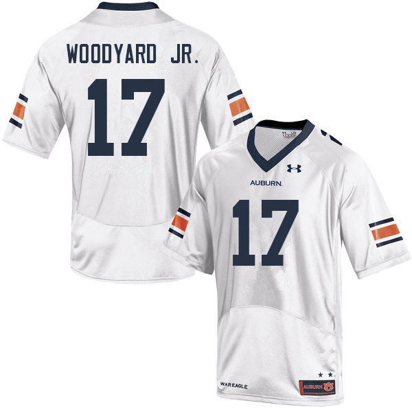 Auburn Tigers Men's Robert Woodyard Jr. #17 White Under Armour Stitched College 2022 NCAA Authentic Football Jersey XFN4674MH